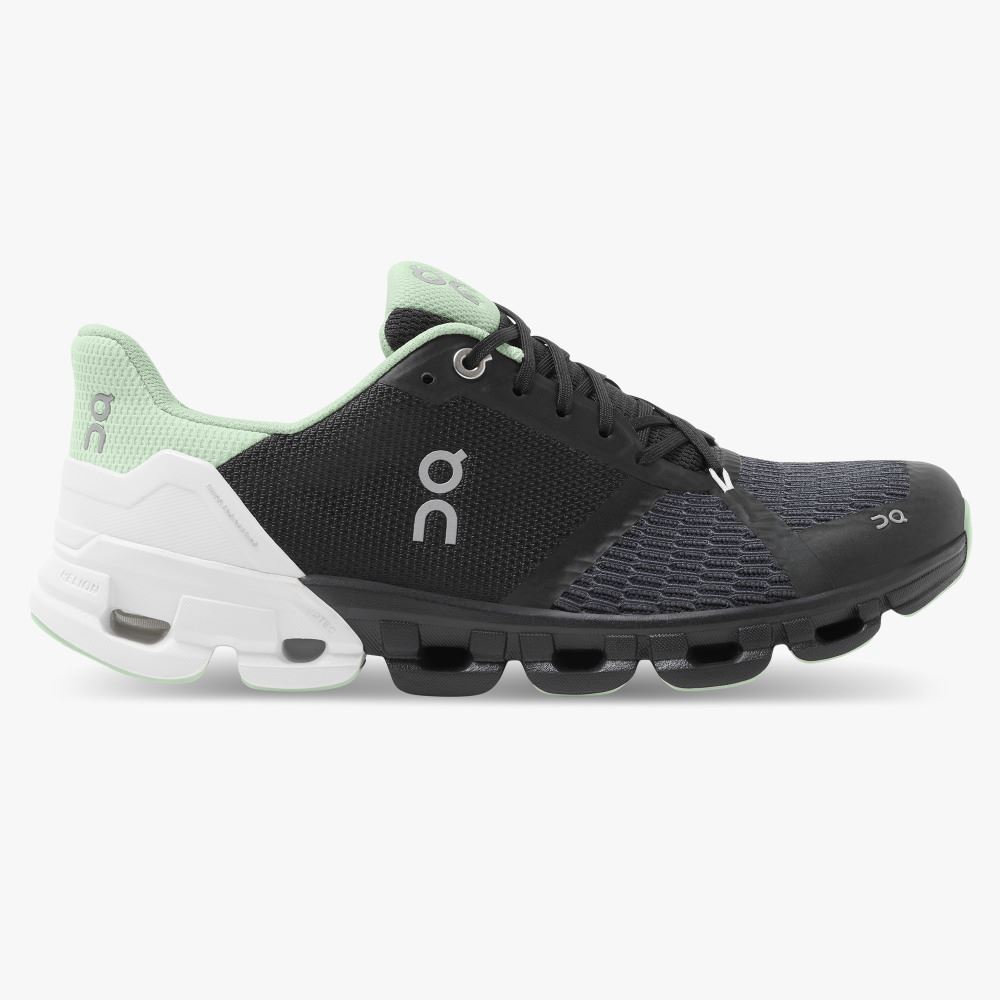 Scarpe Running ON Cloudflyer Wide Donna Nere/Bianche/Menta IT 50403